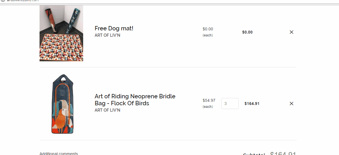 free dog mat of buy one get one free